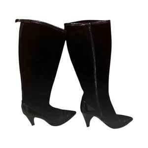 Marc By Marc Jacobs Suede Black Heeled Boots